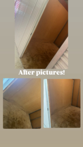 An empty and clean storage unit after junk removal by Edwin's Lawn And Junk Services in Chicago, IL