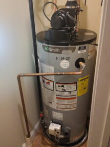 An AO Smith water heater installation with new piping by Clear Flow Plumbing, Heating, and Hvac Contractors LLC in Jersey City, NJ