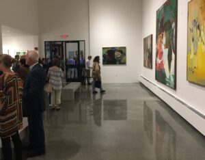 An art gallery with highly polished concrete floors installed by Heavy Duty Floors, LLC in New Britain, CT.