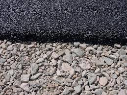 Close-up of asphalt aggregate and gravel, quality materials used by Driveway Experts in Denver, CO.