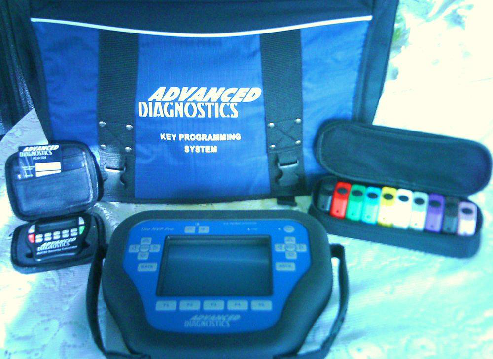 Advanced Diagnostics key programming system and car key fobs used for automotive locksmith services by MX Locksmith in North Las Vegas, NV.
