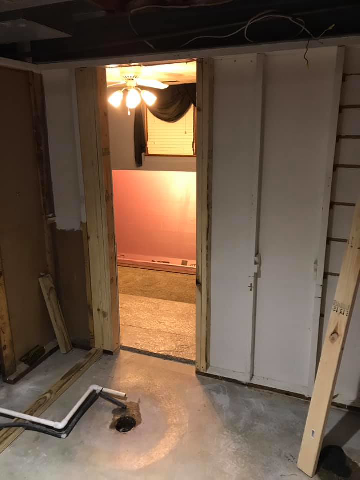 Basement framing and renovation work in progress by Handyman Nextdoor in Omaha, NE