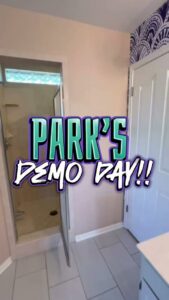 A bathroom prepared for demolition, marking the start of a renovation project by TEXAN Home Improvements LLC in San Antonio, TX.