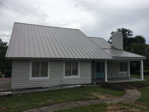 Bathroom renovation in progress with new shower framing by Modern Construction Group Inc. in Orlando, FL.