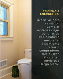 A bathroom featuring a new double-pane window for improved energy efficiency by Home Improvement- Renovations in Cumming, GA.