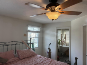 A bedroom showing signs of renovation work and cleanup by MLJ Construction and Design in Pittsburgh, PA