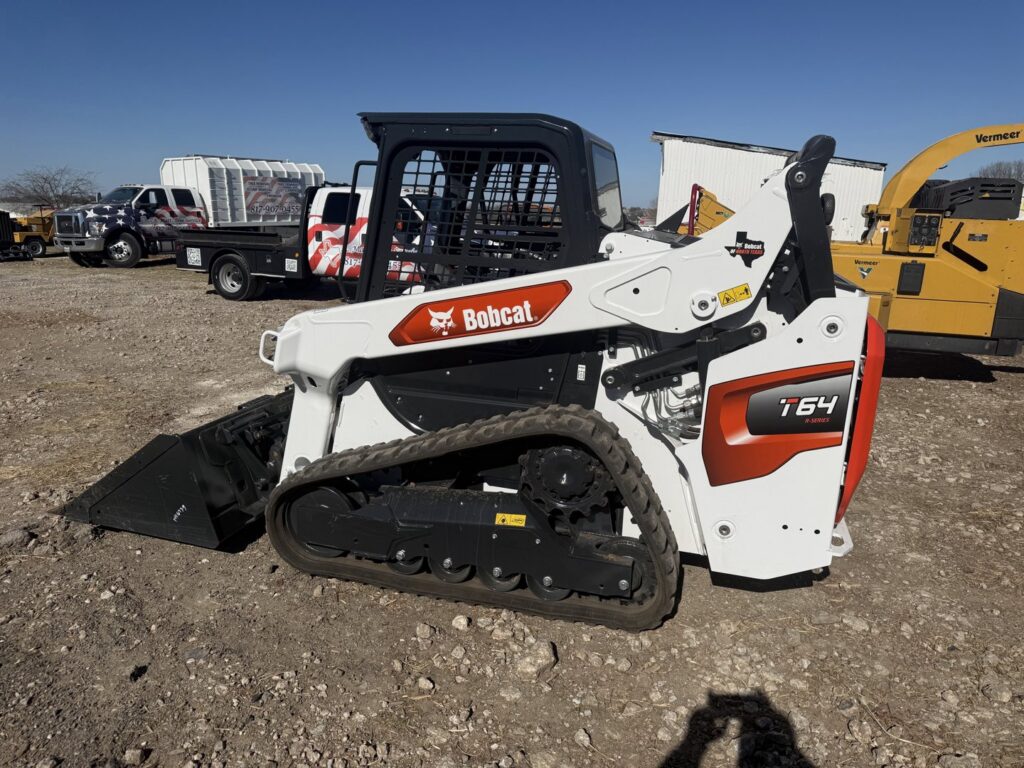 A Bobcat T64 compact track loader, used for various tasks by A. Matt Tree Service in Fort Worth, TX.