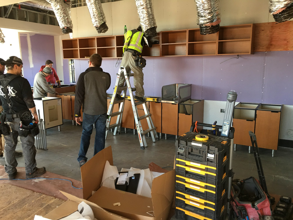 Professional cabinet installation by KTK Construction Inc, offering expert handyman services in Monroe Township, NJ.