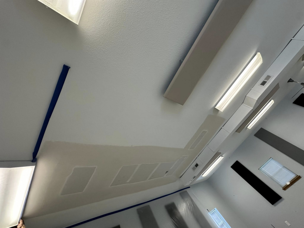 Professional ceiling drywall finishing and repair by Husky drywall LLC in Kansas City, MO.