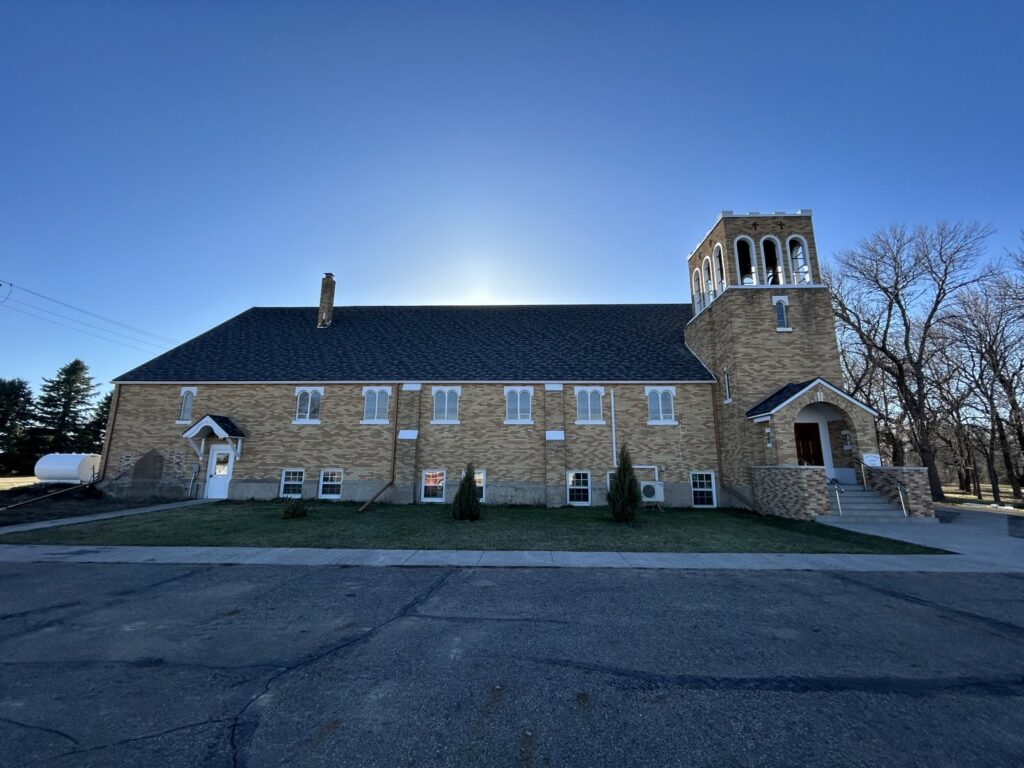 New roof installation on a church building by Vander Wal Contracting, LLC in Bismarck, ND