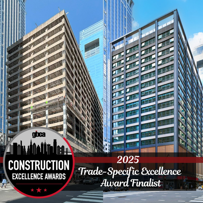 An unfinished building construction site, showcasing general contracting work by Cippco Inc. in Philadelphia, PA.