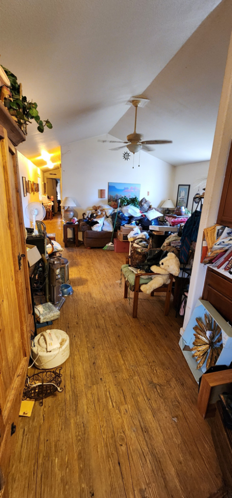A residential room cleaned and cleared of clutter after a professional junk removal service by AG Junk Haulers in Salem, OR.