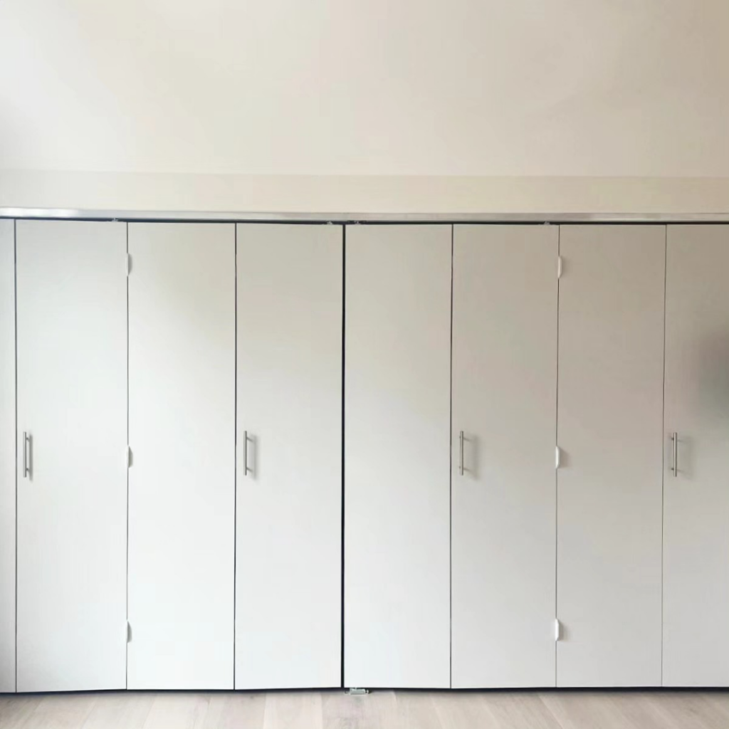 New white closet doors installed by Buerger Brothers Construction for a home in Lakewood, CO.