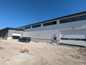 Exterior view of a commercial building under construction or recently completed by Integrated Building Systems, Inc. in Westmont, IL.
