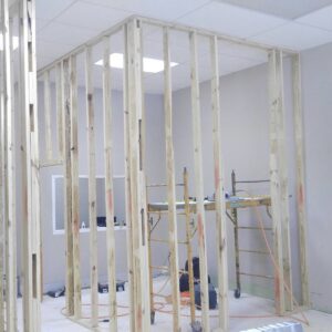 Commercial interior framing and construction work by Wall Doctor's Plastering LLC in Tallahassee, FL