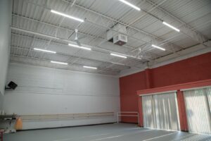 New lighting and ceiling fan installation in a commercial space by HandyVets in Saint Charles, MO.