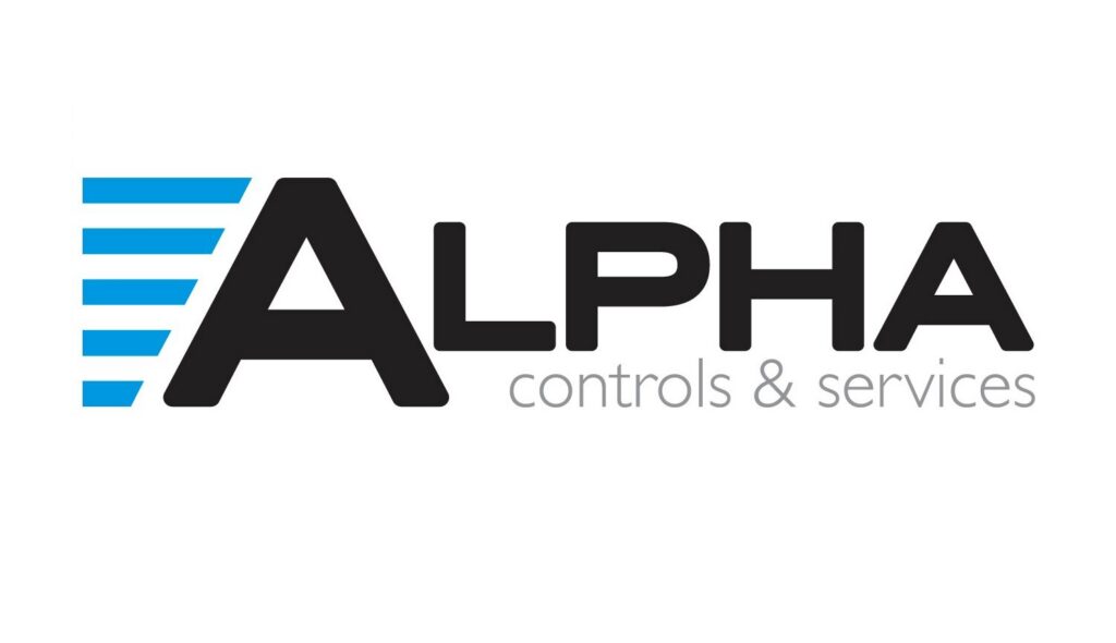 A modern commercial office interior, showcasing a completed general contractor project by Alpha Controls & Services in Rockford, IL