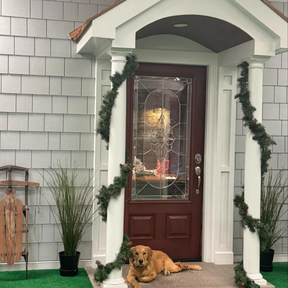 A beautifully completed exterior renovation featuring new siding, front door, and trim by Burr Roofing, Siding, & Windows in Stratford, CT
