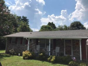 A completed residential roof replacement project by Innovative Roofing & Siding Inc in Knoxville, TN.