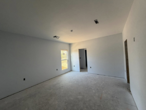 A completed room showcasing professional drywall and painting services by JM Drywall LLC in Dothan, AL.