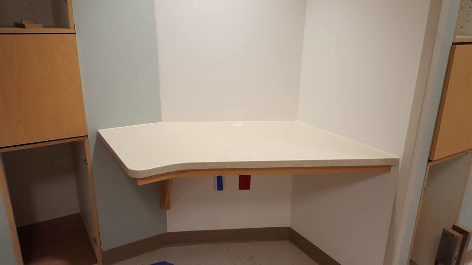 Professional corner countertop installation by Zubieta Kitchen & Bath LLC in Augusta, GA.