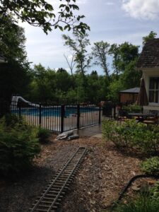 A Security Fence & Construction Inc truck loaded with fence materials, ready for a job in Minneapolis, MN.