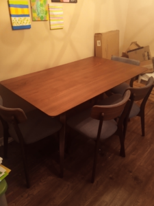 Dining table and chair assembly, part of comprehensive furniture setup services by Berryhill Handyman and Home Preservation in Jonesboro, AR.