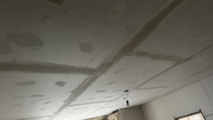 Drywall ceiling installation and finishing work by 5 Sons Plaster and Remodeling in Peoria, IL.