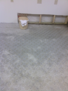 A room undergoing repair with drywall removed and studs exposed by Clean Right Restoration LLC in Columbus, OH.