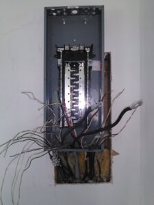Electrical panel installation and wiring by Holy City Remodel in North Charleston, SC.