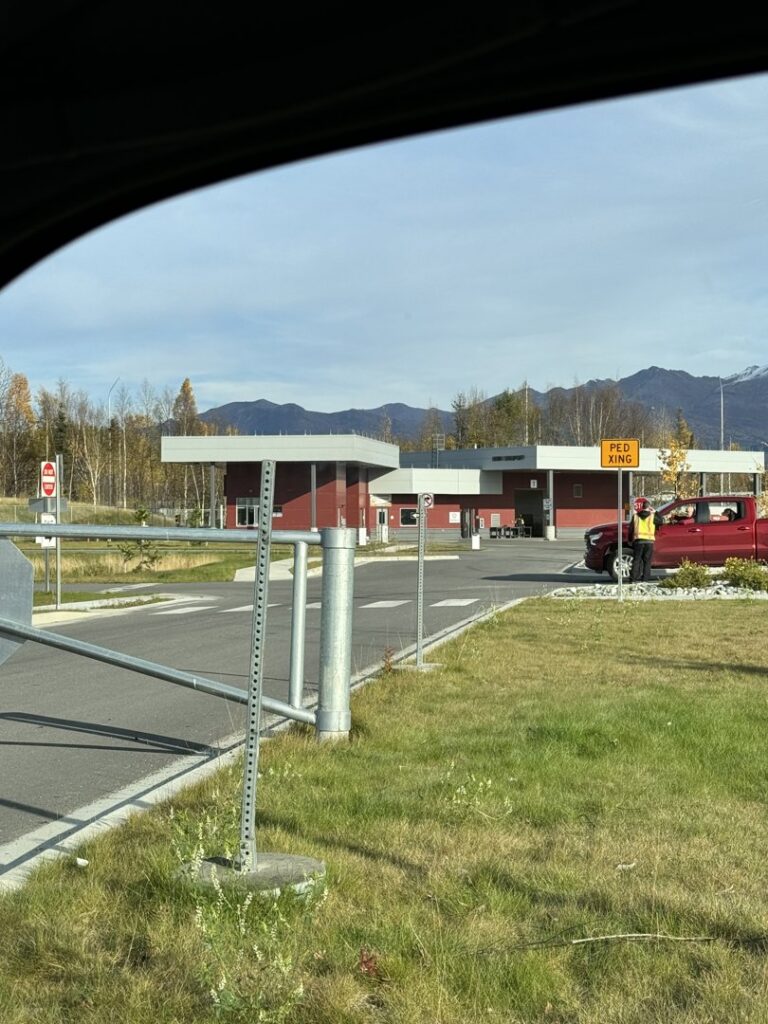 The entrance to the waste transfer station for Municipality of Anchorage Solid Waste Services in Anchorage, AK.