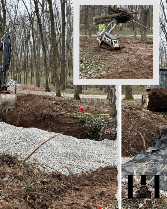 Excavation, gravel work, and debris removal services by HorseandHedge in Lexington, KY.