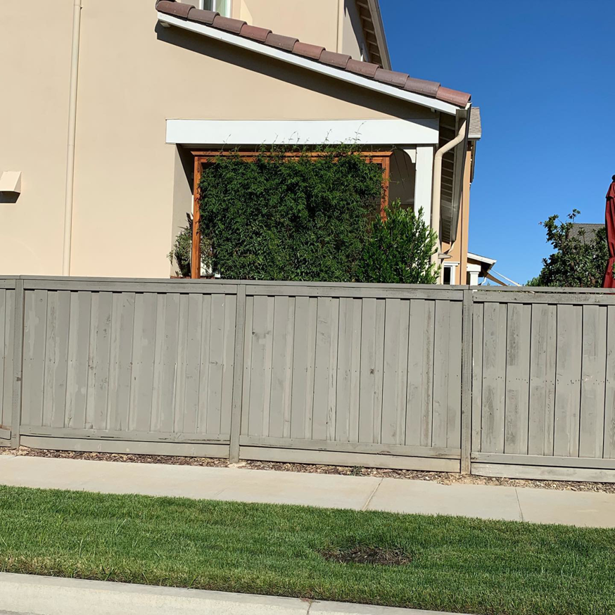 Custom exterior privacy screen and fence installation completed by J.V. Repairs in Sacramento, CA.