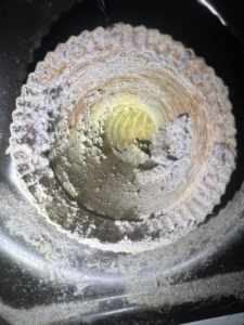 An extremely dirty and lint-clogged vent interior, highlighting the need for Elite Vent Cleaning services in Bluebird Lane.