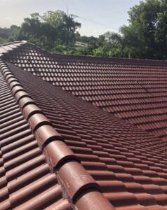 A beautifully finished tile roof, showcasing work by Dreamland USA in Hialeah, FL