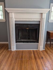 New fireplace mantel installation by My Handyman of Wichita KS, providing services in Kechi, KS.