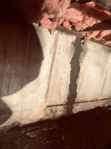 Foundation wall repair and insulation installation by SLR Contracting in Chester, NY