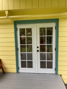 French door installation and exterior trim painting by Handyman Jeff in Keaau, HI
