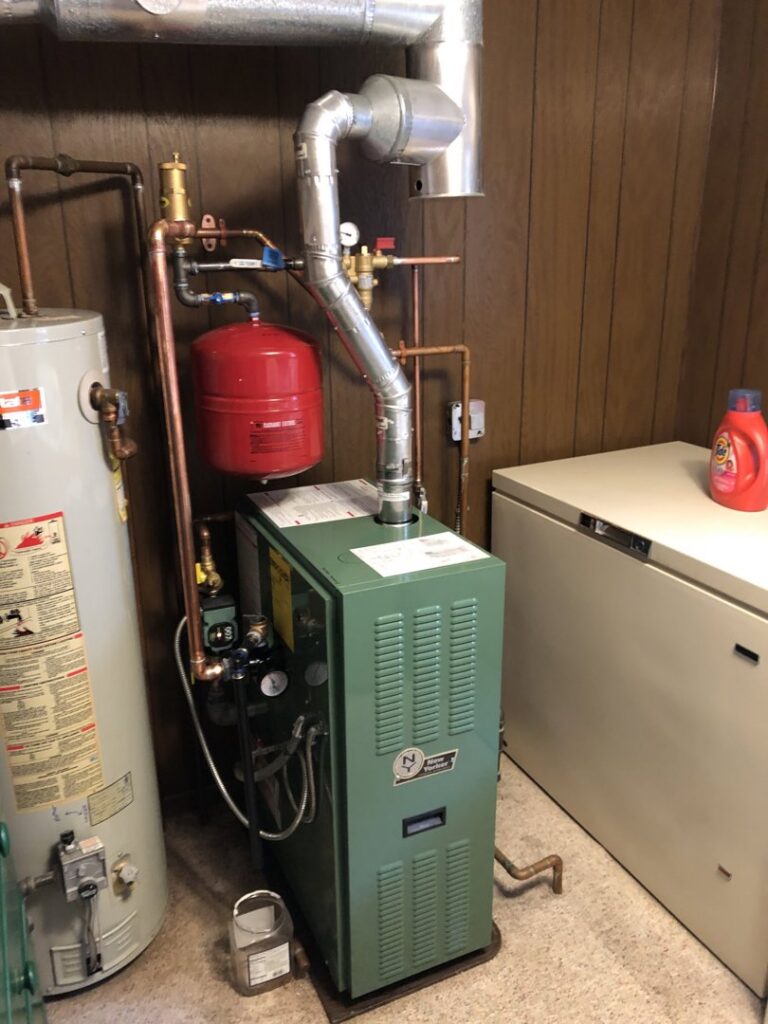 A complete furnace and boiler heating system installed by Northern Air Plumbing & Heating in Aitkin, MN