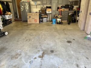 A clean and empty garage after a complete junk removal and cleanout service by Junk Lockdown LLC in Lancaster, PA.