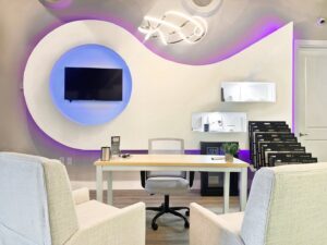 A general contractor design center for client consultations at Coastal Pointe Homes in Tampa, FL.