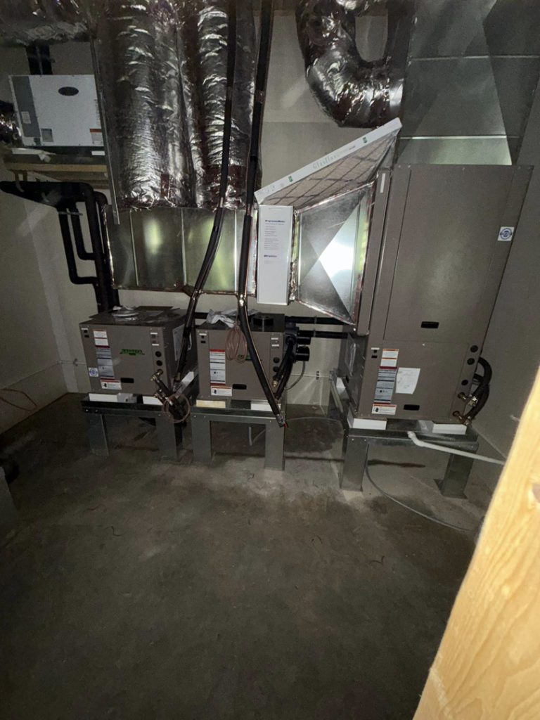 A newly installed geothermal HVAC system by Southern Geothermal, Inc. in Appling, GA.