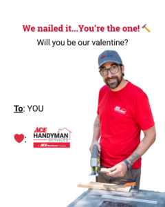 A handyman from Ace Handyman Services Charleston cutting wood with a jigsaw in Mt Pleasant, SC.