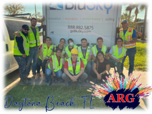 American Relief Group (ARG) handyman team with a restoration and renovation truck in Kenner, LA