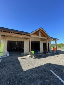 Handyman workers on site at a new building construction project by Palma's Painting & Misc. in Corvallis, OR.
