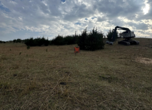 Heavy machinery used for tree clearing and land management by Dakota Timber Clearing LLC in Wagner, SD