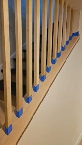 Herringbone pattern hardwood floor installation by Quick Sand Flooring & Install LLC, a handyman service in Millcreek, UT.