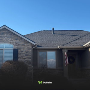 The exterior of a home featuring new roofing, siding, and gutters installed by DaBella in Minneapolis, MN.