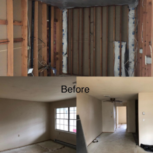 The interior of a home before renovation work by AJS Contracting & Improvements LLC in Toms River, NJ.