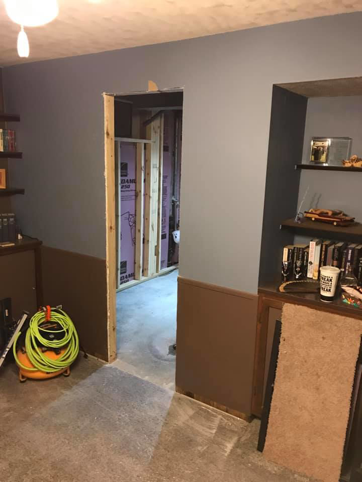 Interior home renovation with new framing and insulation by Handyman Nextdoor in Omaha, NE